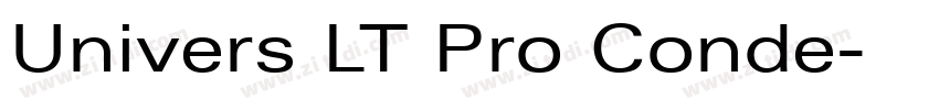 Univers LT Pro Conde字体转换